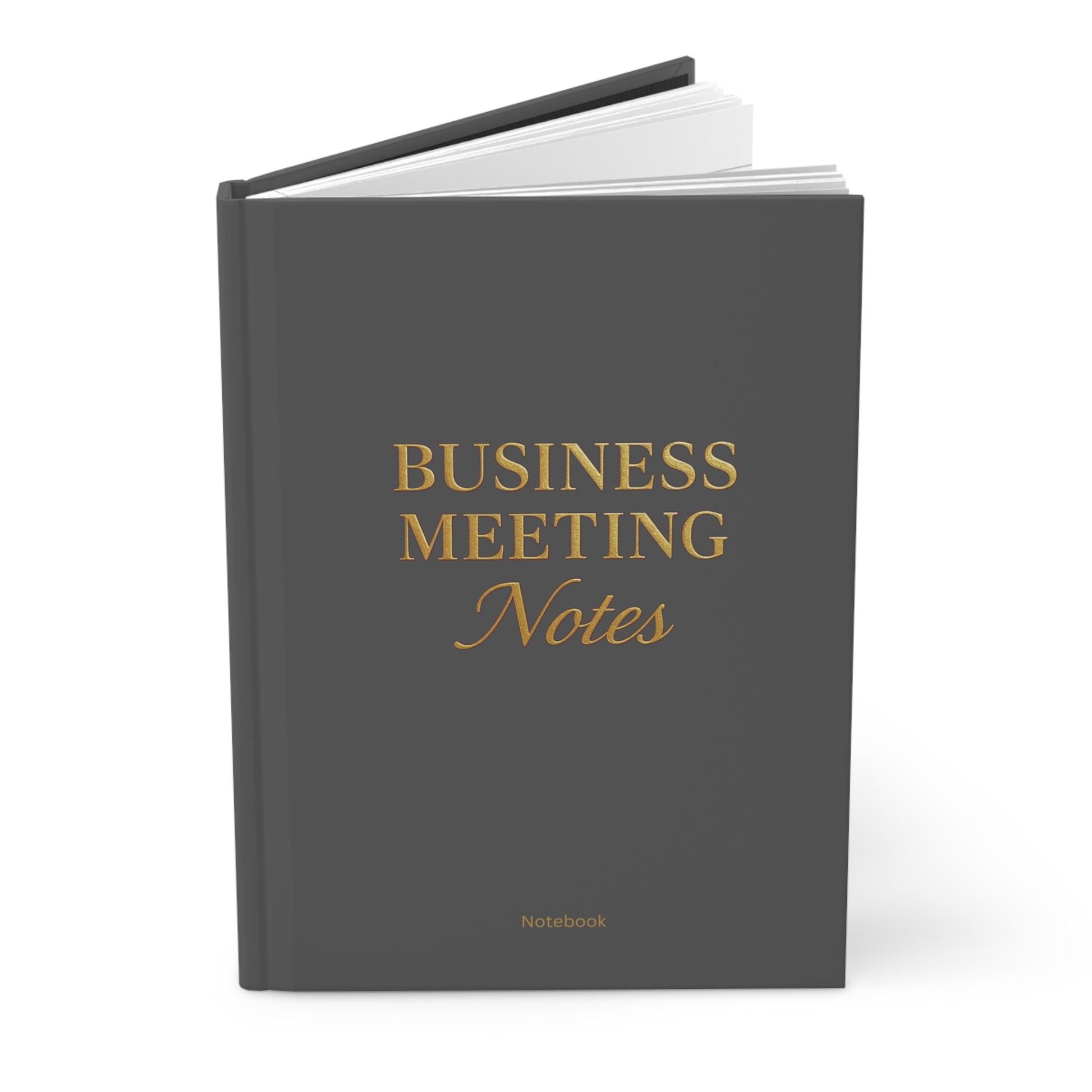 Hardcover Journal Matte Business Meeting Notebook Grey