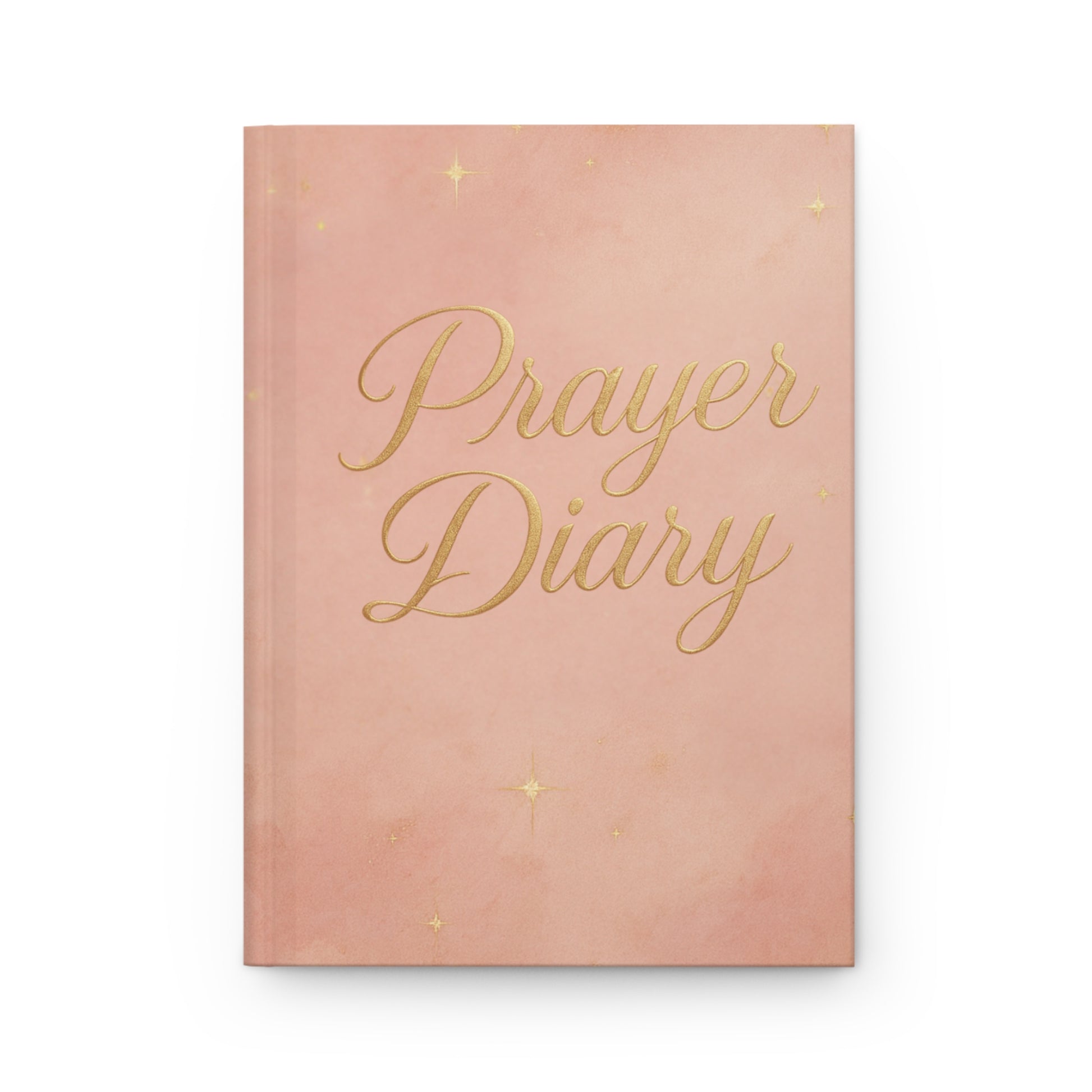Hardcover Journal Matte Peach and Gold Prayer Diary