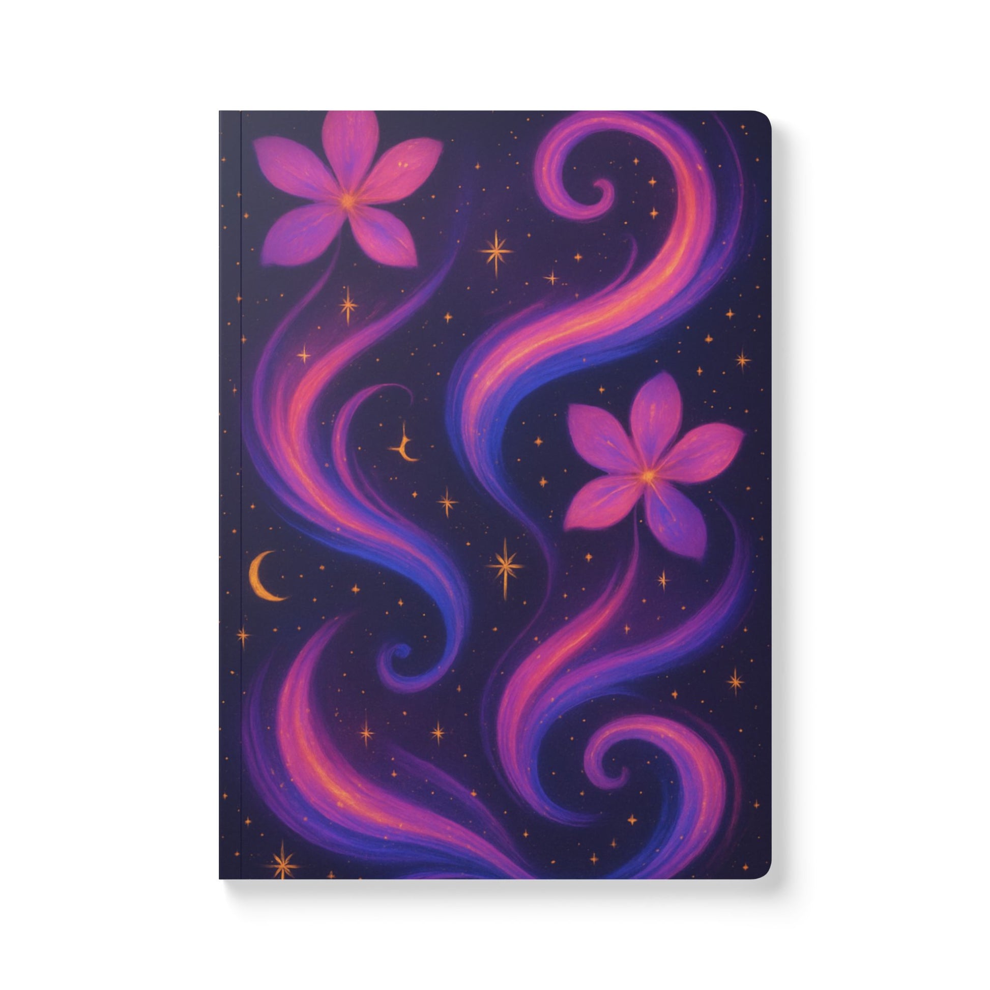 Enchanting Floral Softcover Journal - Perfect for Note-taking, Journaling, Gift for Writers, Student Planner, Mood Tracker