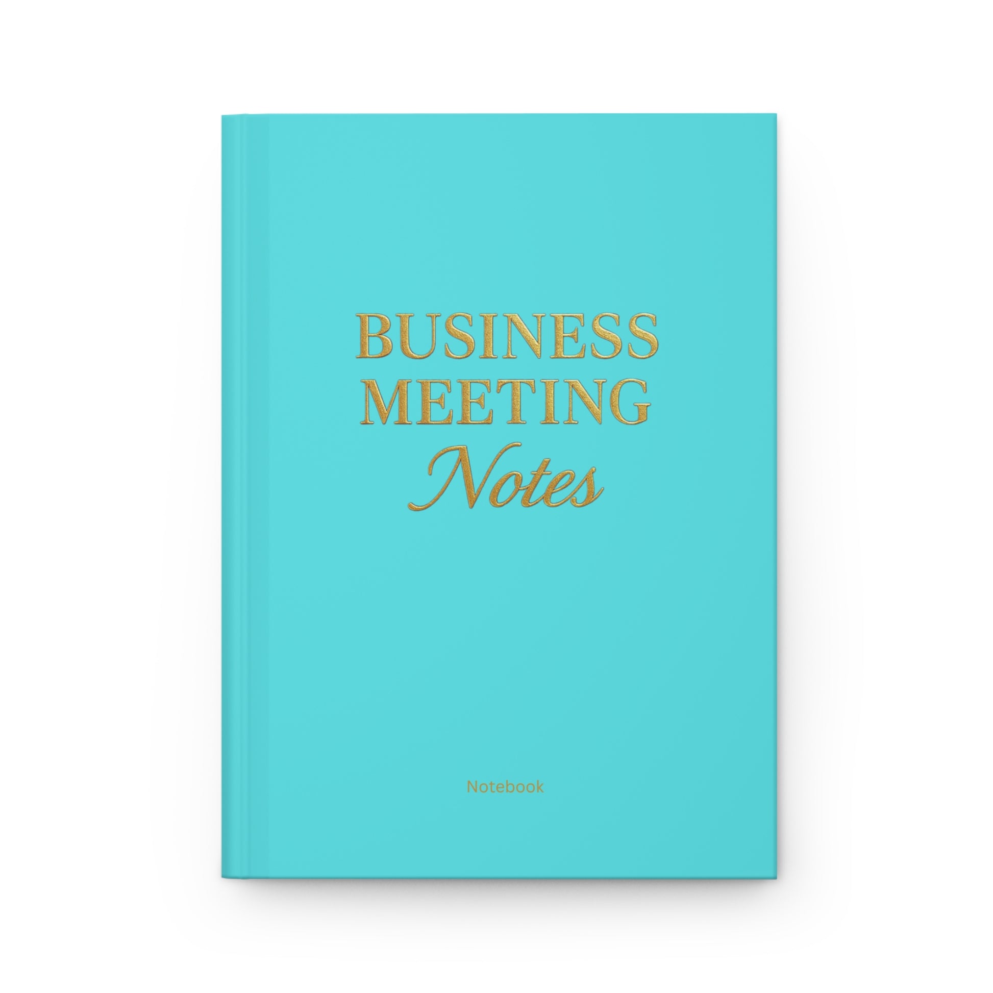 Hardcover Journal Matte Business Meeting Notebook Turquoise