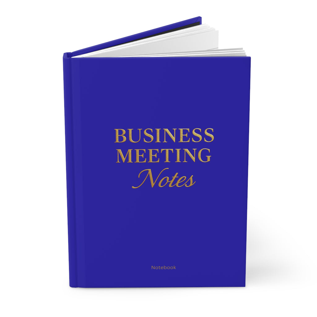 Hardcover Journal Matte Royal Blue Business Meeting Notebook
