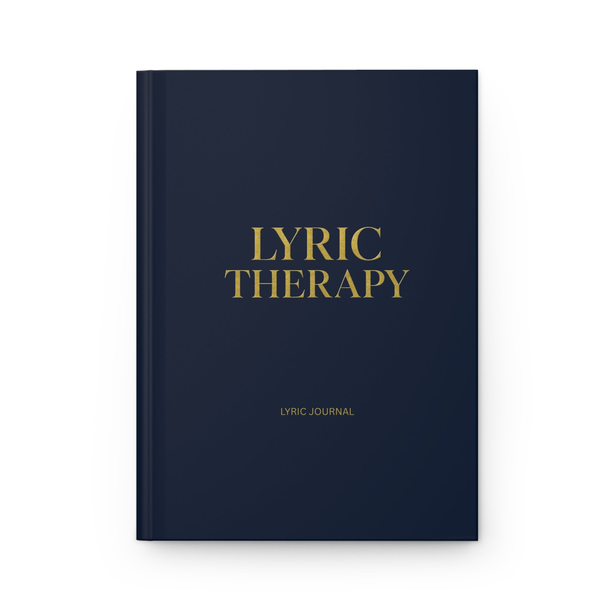 Hardcover Blue Lyric Therapy Journal