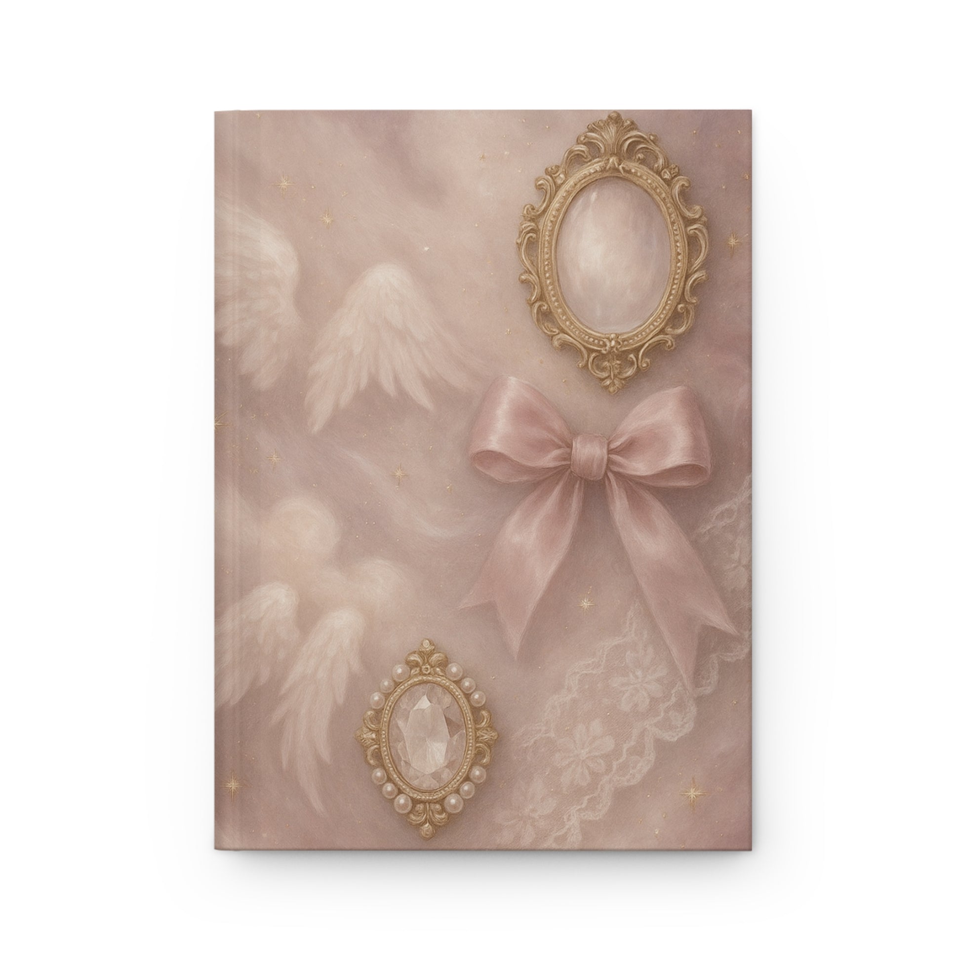 Romantic Vintage Hardcover Journal, Elegant Writing Notebook, Feminine Diary, Gift for Her, Inspirational Journal