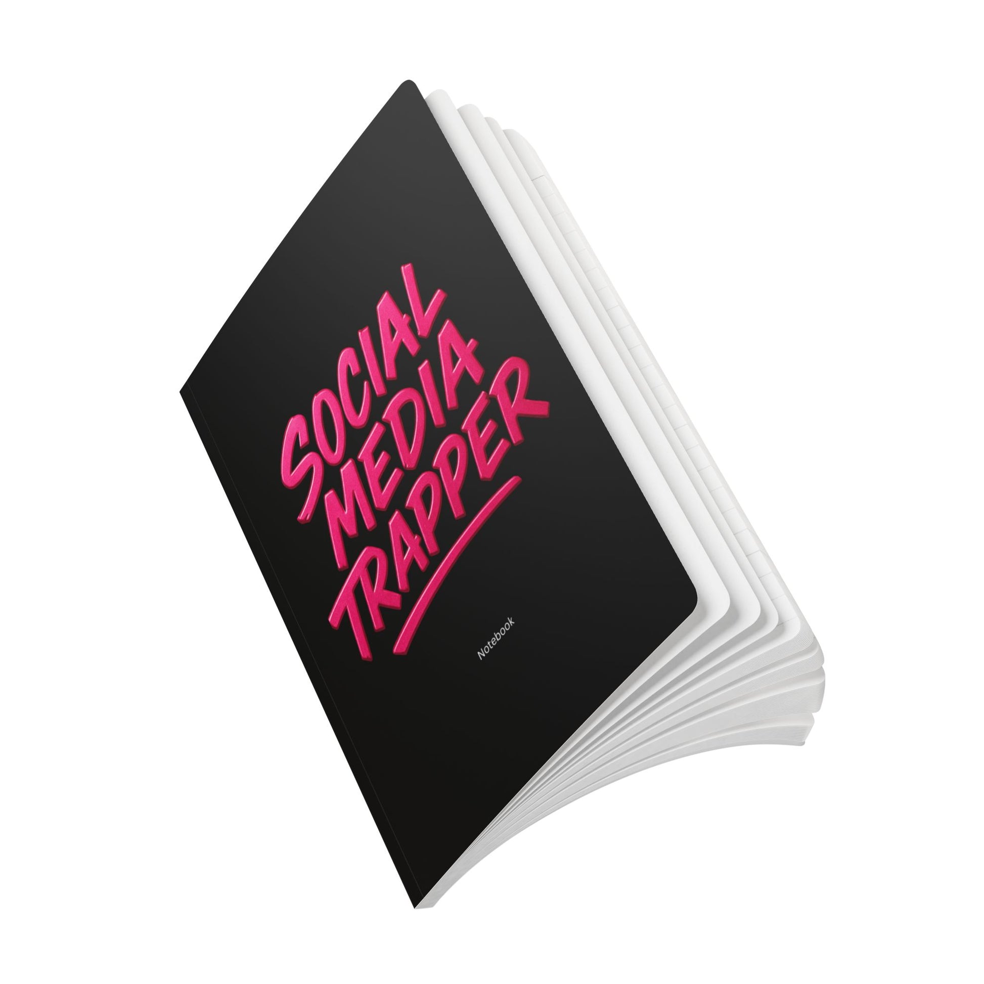 Softcover Journal Black “Social Media Trapper” Content Journal
