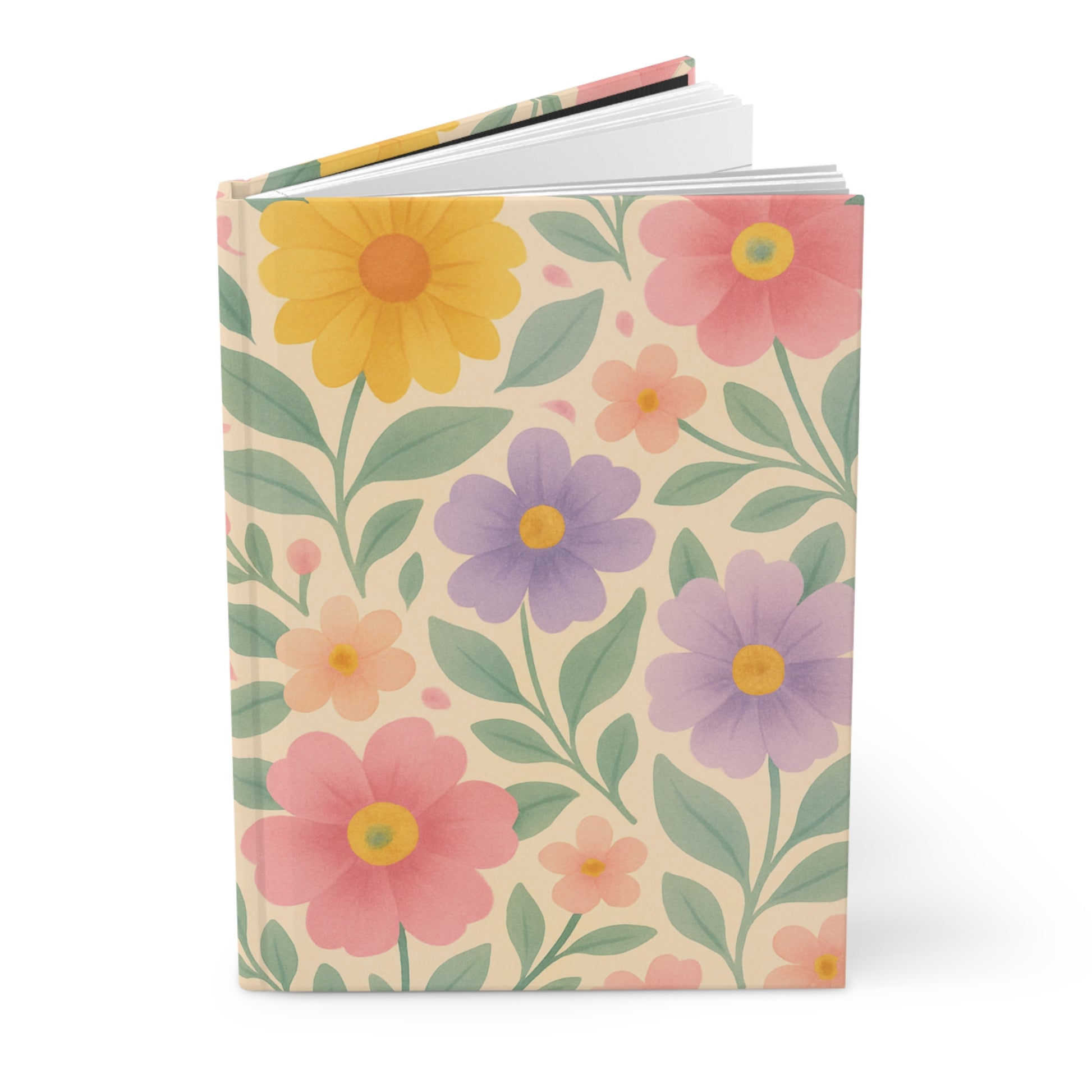 Floral Hardcover Journal - Aesthetic Notebook for Writing, Journaling, Creativity, Gift for Her, Travel Diary, Floral Gifts