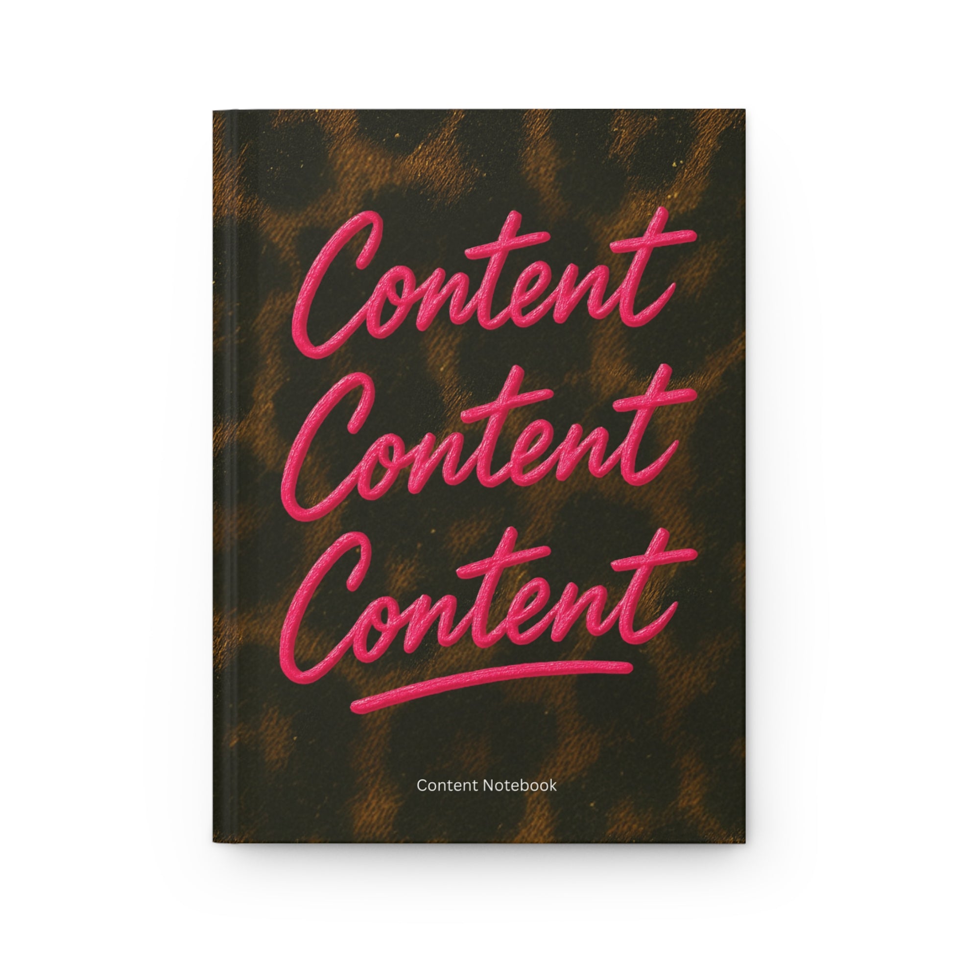 Hardcover Journal Matte Leopard Print Content Journal