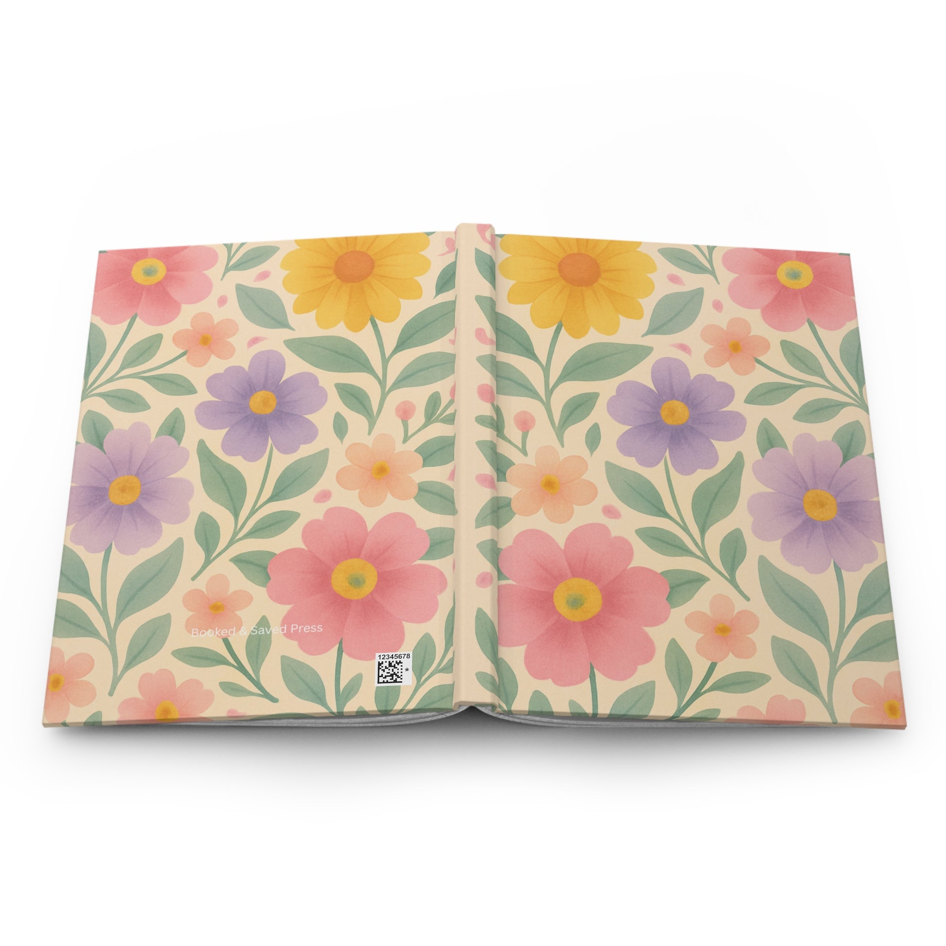 Floral Hardcover Journal - Aesthetic Notebook for Writing, Journaling, Creativity, Gift for Her, Travel Diary, Floral Gifts