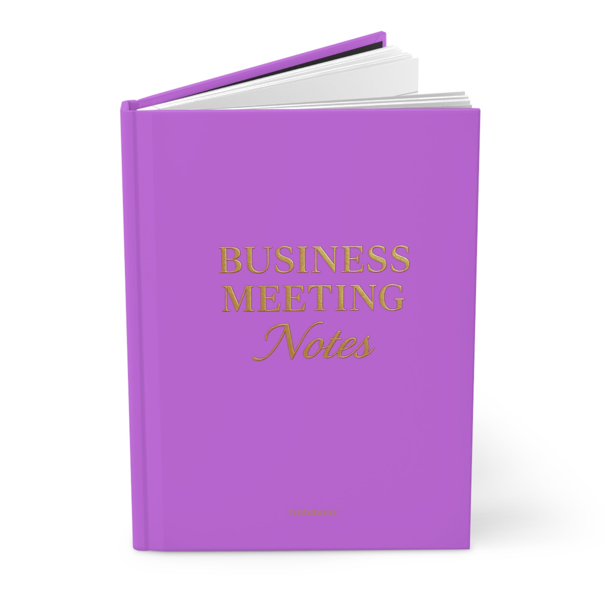 Hardcover Journal Matte Business Meeting Notebook Purple