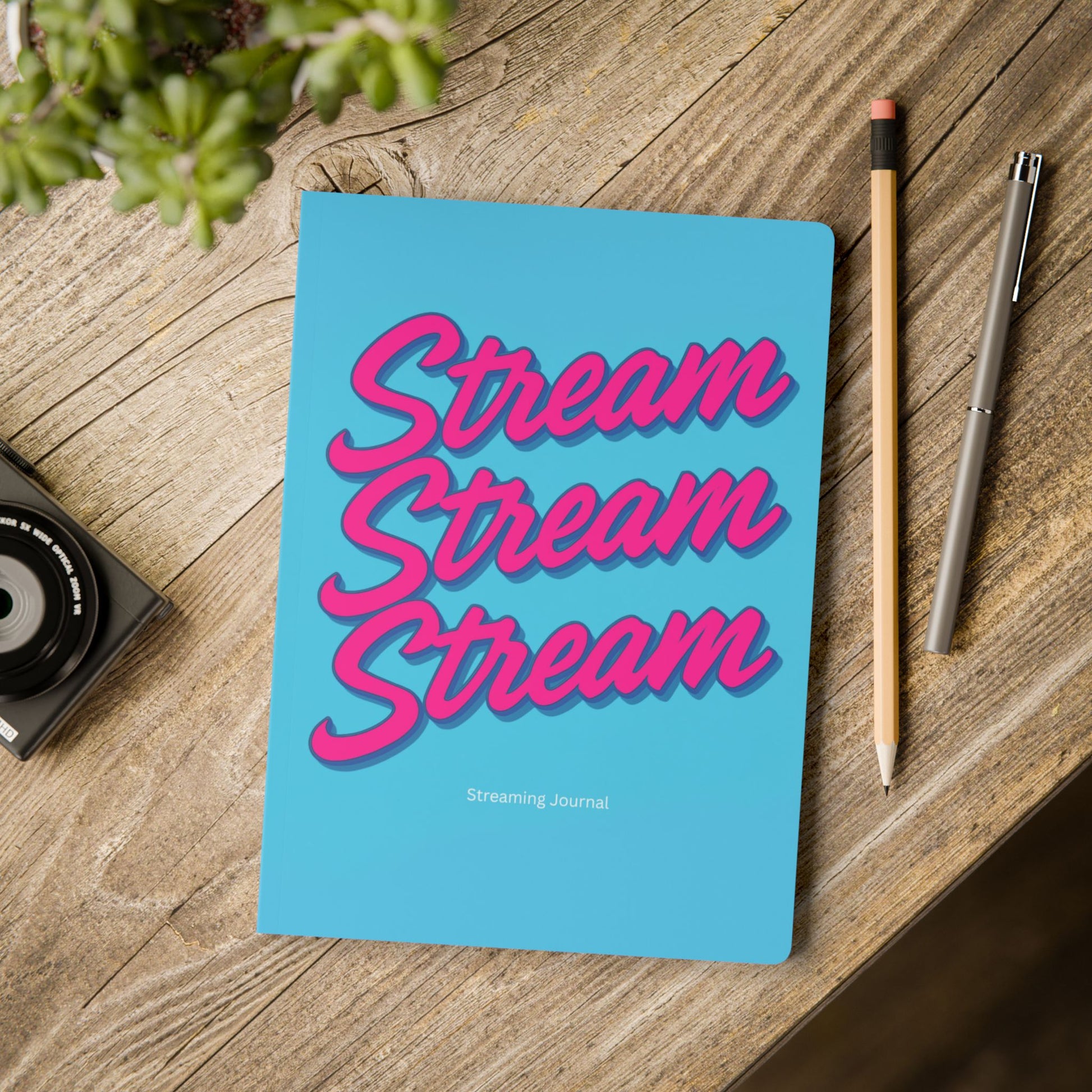 Softcover Journal Blue Streaming Journal