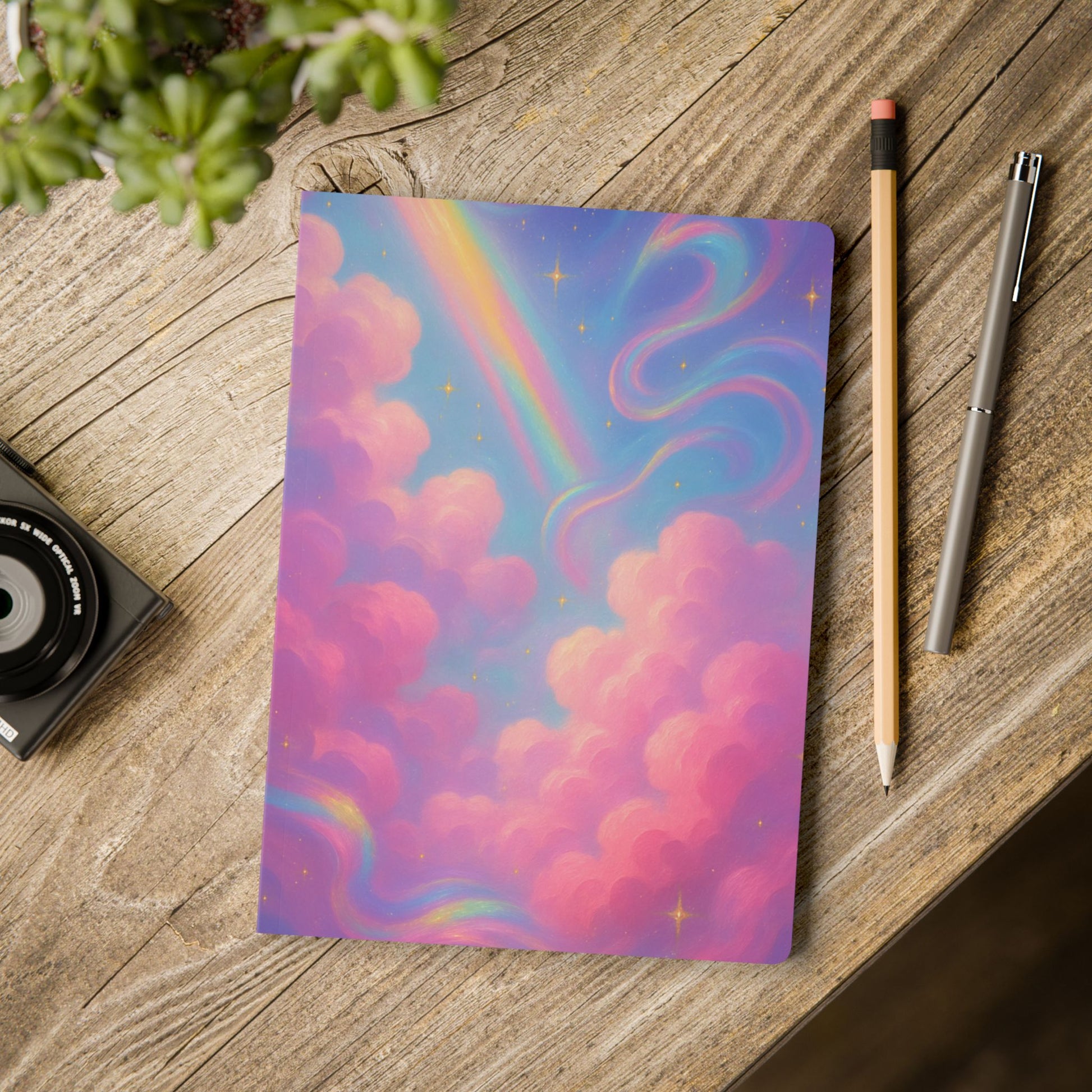 Dreamy Clouds Softcover Journal | Inspirational Writing Notebook, Gift for Artists, Journaling, Personal Reflection, Home Office Decor