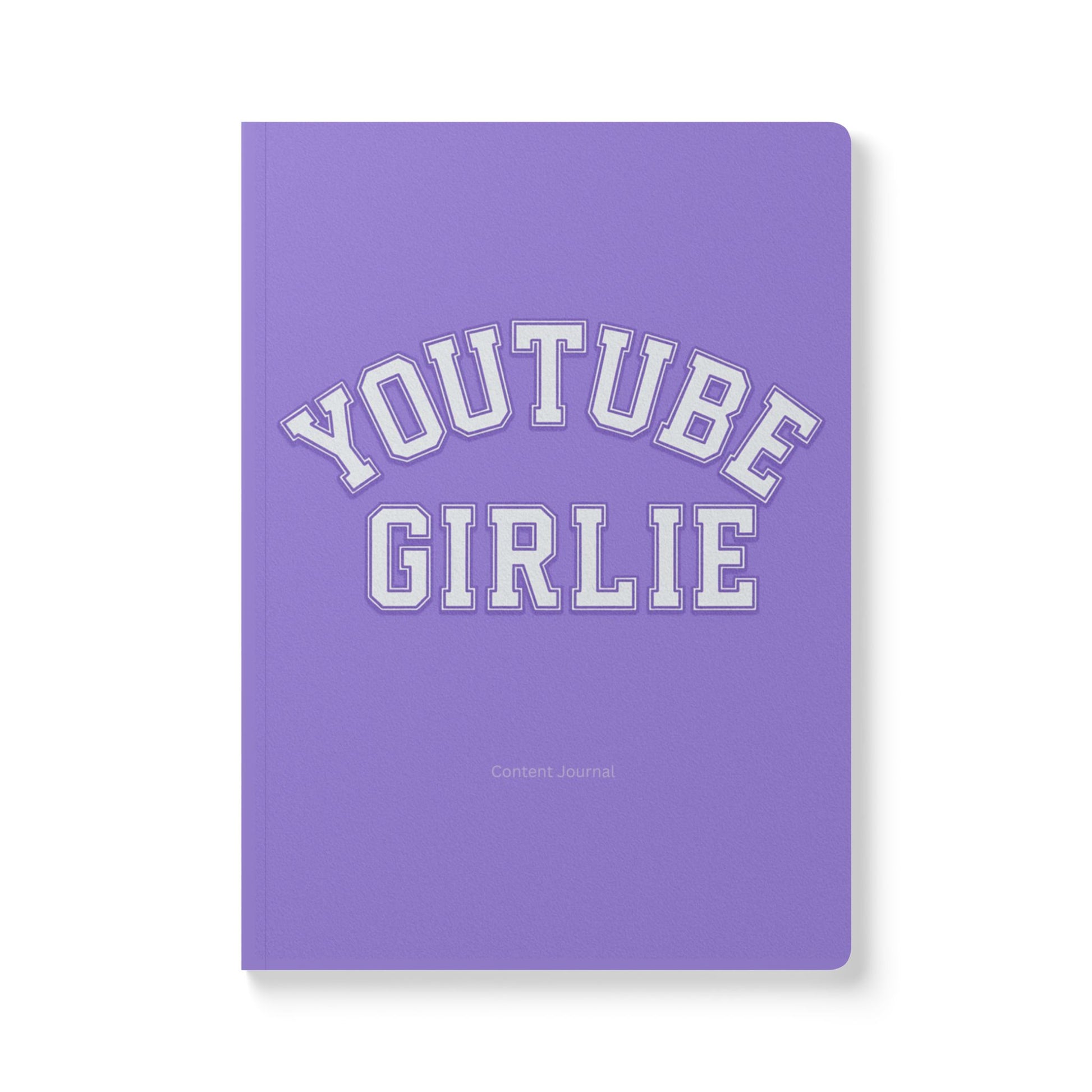 YouTube Girlie Journal - Softcover Notebook, Purple Journal, Gifts for Creatives, Student Supplies, Journal for YouTube Content creators